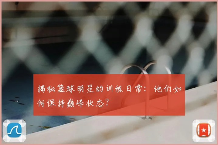 揭秘篮球明星的训练日常：他们如何保持巅峰状态？