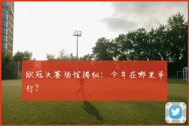 欧冠决赛场馆揭秘：今年在哪里举行？